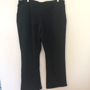 Lands’ End Black Drawstring Sweatpants Xlarge